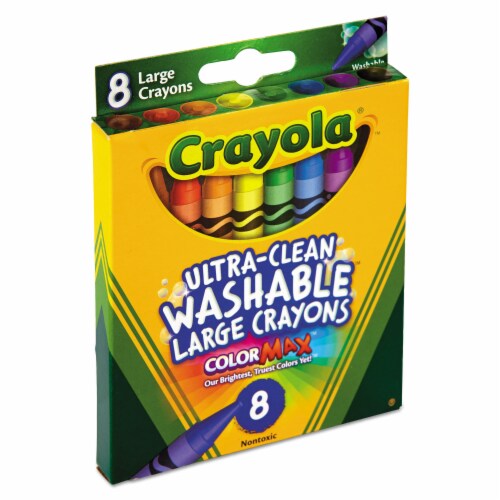 2X - Crayola Ultra Clean Washable Large Crayons 8 pk