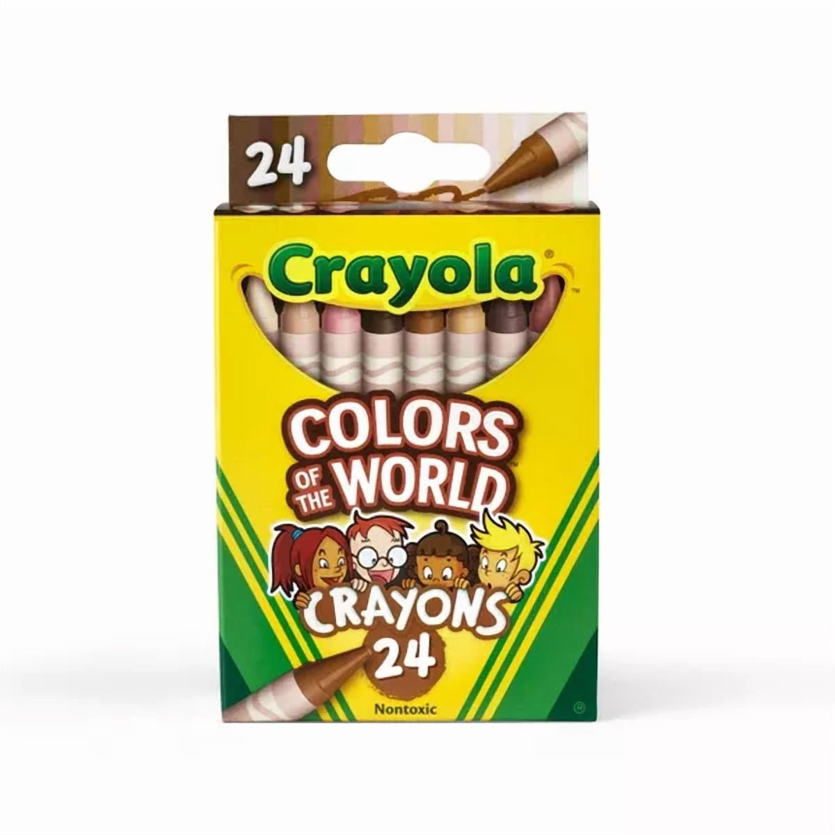24ct Crayons - Colors of the World: Multicultural Coloring Crayons