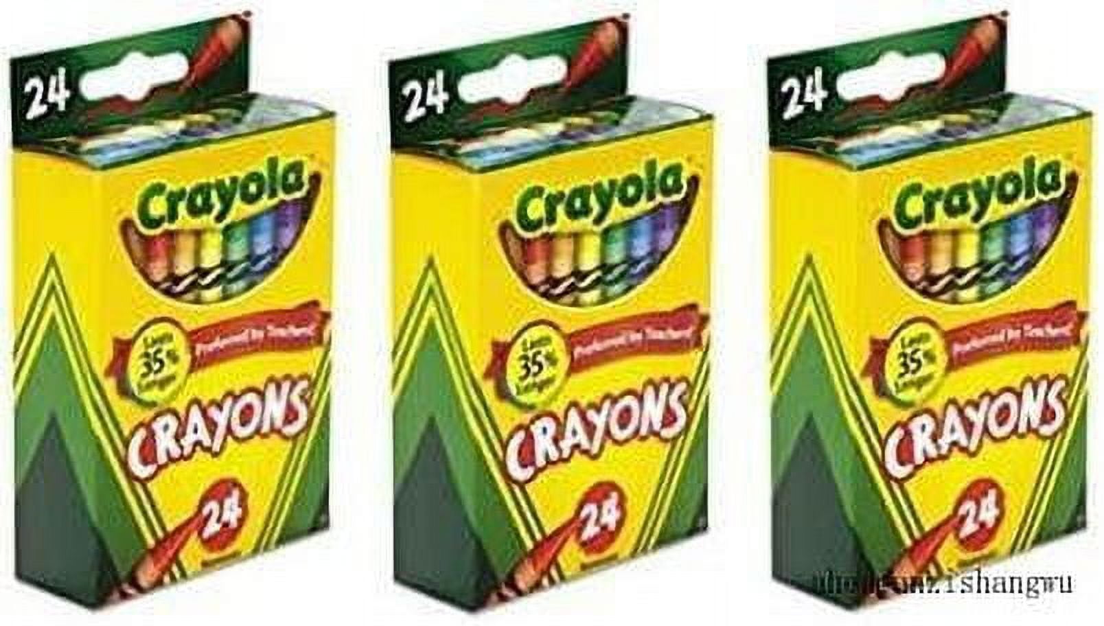 (3 Pack Value Bundle) Classic Color Pack Crayons, 24 Colors/Box