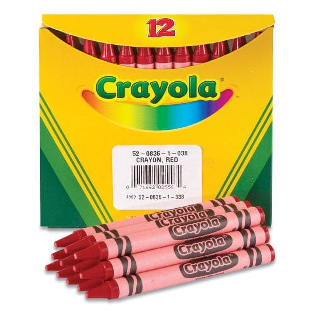 "Bulk Crayons, Red, 12/box | Bundle of 2 Boxes"