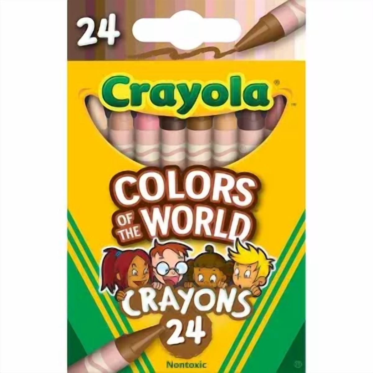 24ct Crayons - Colors of the World: Multicultural Coloring Crayons